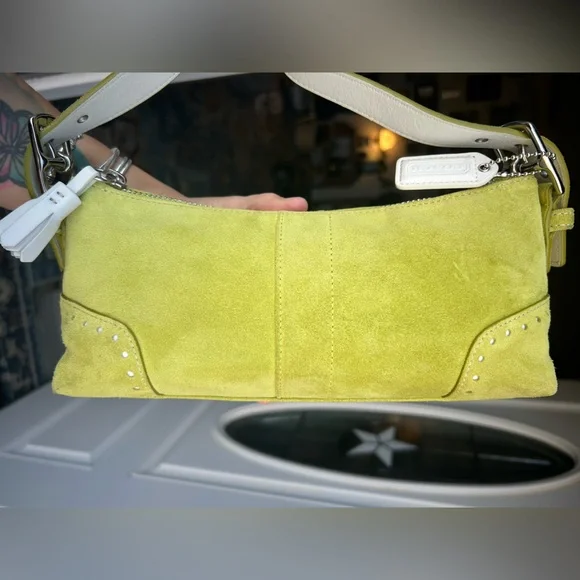 Vintage Coach Suede Demi Baguette #5032 - Picture 7 of 14